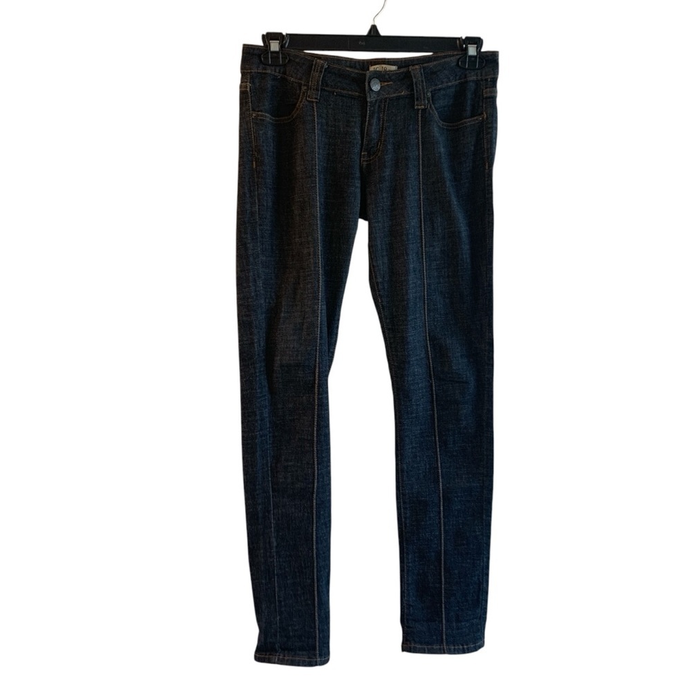 JC JQ Jeans Blue Denim Boho Pintuck Stitched Crease Junior's Size 11